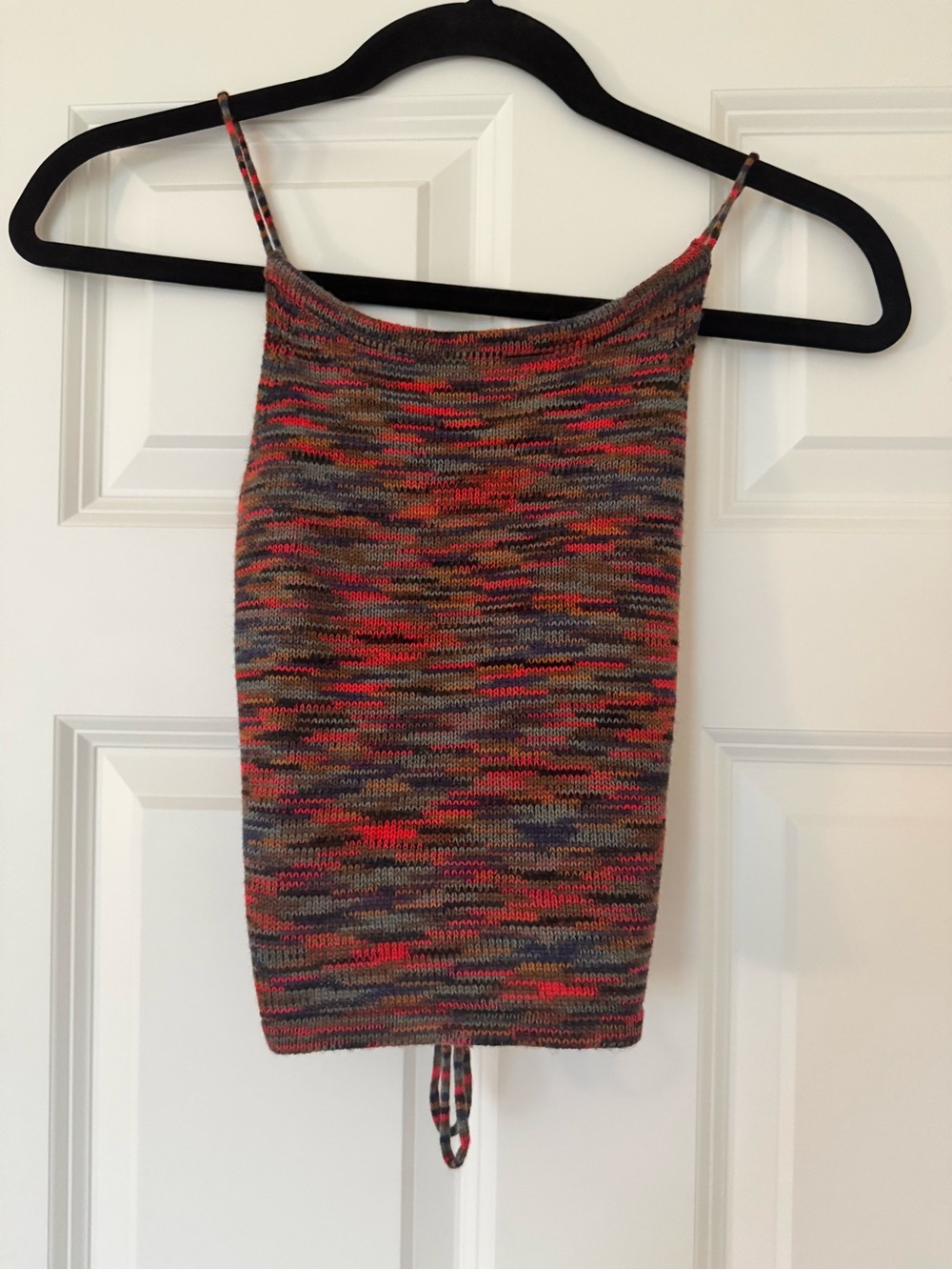 SHEIN Multicolor Knit Spaghetti-Strap Tank Top
